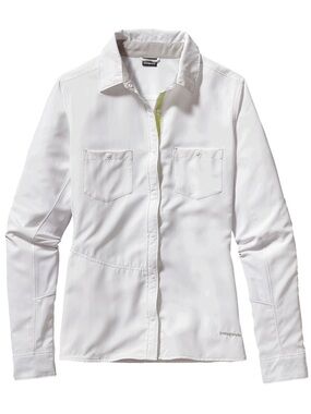 Patagonia Long-Sleeved Sol Patrol® Shirt White Medium